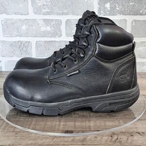 Gravity Defyer Vincent Waterproof‎ Leather Work Boots Slip Resistant Men's 9.5